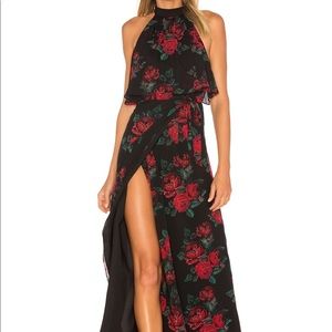 Lovers + Friends Golden Ray Maxi, Rose Print